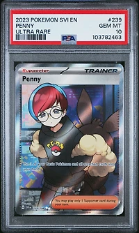 2023 Pokemon Svi En-scarlet & Violet 239 Penny Ultra Rare PSA
