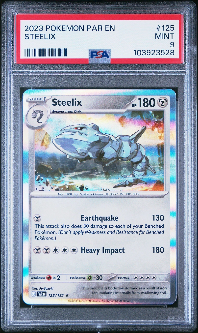 2023 Pokemon Par En-paradox Rift 125 Steelix PSA 9