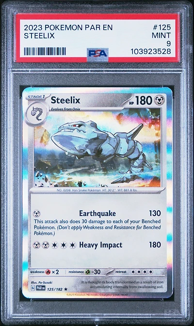 2023 Pokemon Par En-paradox Rift 125 Steelix PSA 9