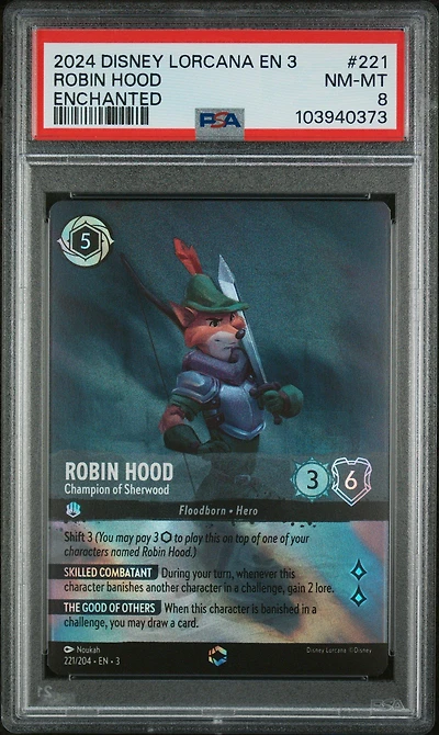 2024 Disney Lorcana En 3-into The Inklands 221 Robin Hood