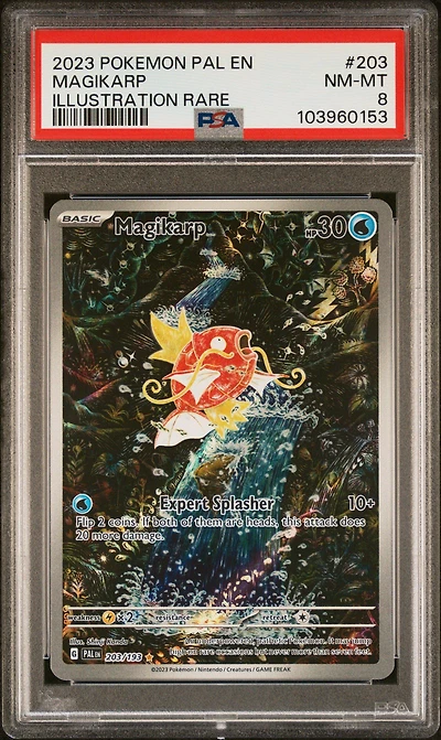 2023 Pokemon Pal En-paldea Evolved 203 Magikarp Illustration Rare PSA
