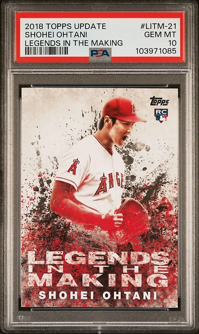 2018 Topps Update Legends In The Making Litm-21 Shohei Ohtani PSA