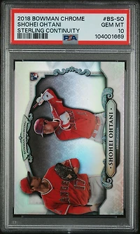 2018 Bowman Chrome Bowman Sterling Continuity Bs-so Shohei Ohtani PSA 10