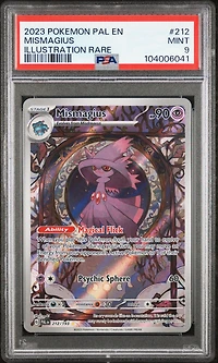 2023 Pokemon Pal En-paldea Evolved 212 Mismagius Illustration Rare PSA
