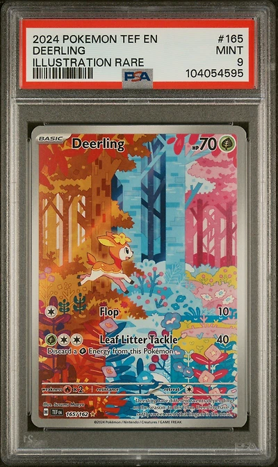 2024 Pokemon Tef En-temporal Forces 165 Deerling Illustration Rare PSA
