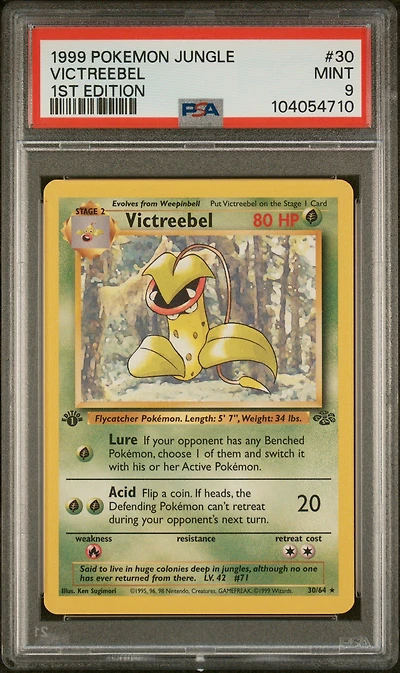 1999 Pokemon Jungle 30 Victreebel 1st Edition PSA