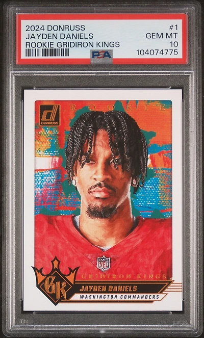2024 Panini Donruss Rookie Gridiron Kings 1 Jayden Daniels PSA