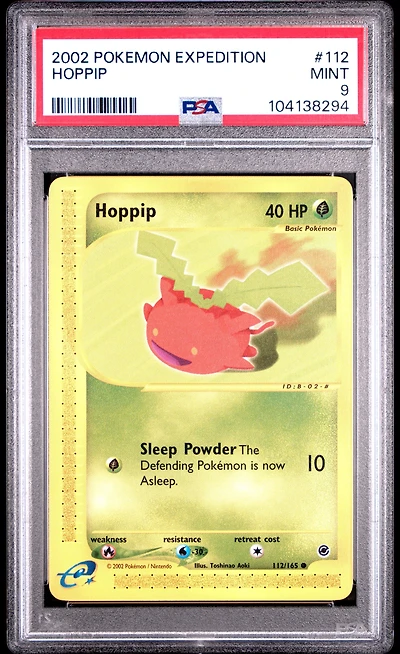 2002 Pokemon Expedition 112 Hoppip PSA