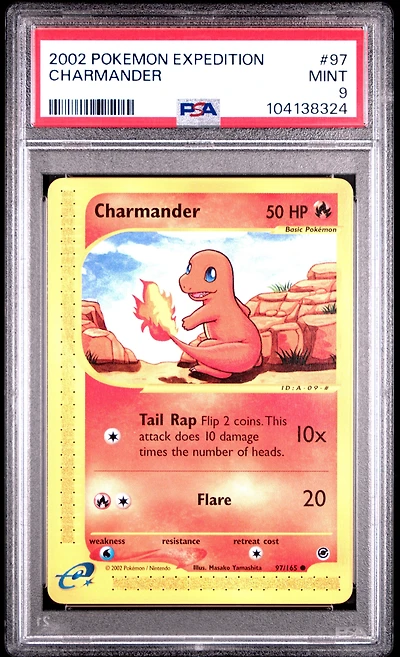 2002 Pokemon Expedition 97 Charmander PSA 9