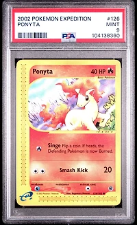 2002 Pokemon Expedition 126 Ponyta PSA 9