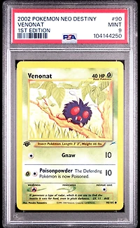 2002 Pokemon Neo Destiny 90 Venonat 1st Edition PSA 9