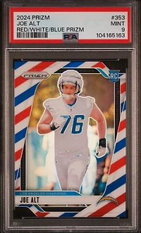 2024 Panini Prizm 353 Joe Alt Red/white/blue Prizm PSA 9
