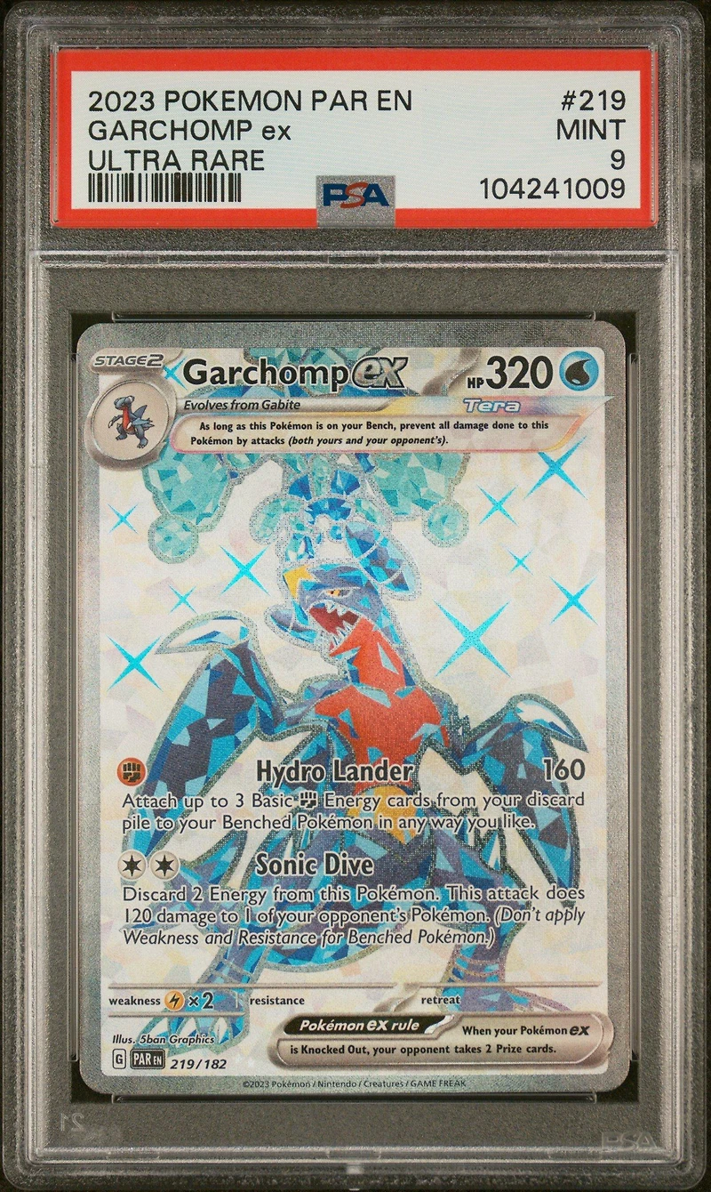 2023 Pokemon Par En-paradox Rift 219 Garchomp Ex Ultra Rare PSA