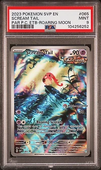 2023 Pokemon Svp En-sv Black Star Promo 065 Scream Tail Paradox Rift Pokemon Center Elite Trainer Box-roaring Moon PSA