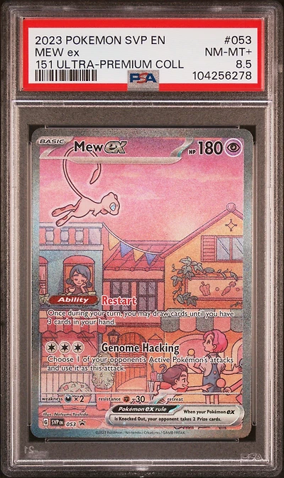 2023 Pokemon Svp En-sv Black Star Promo 053 Mew Ex 151 Ultra-premium Collection PSA NM-MT+ 8.5