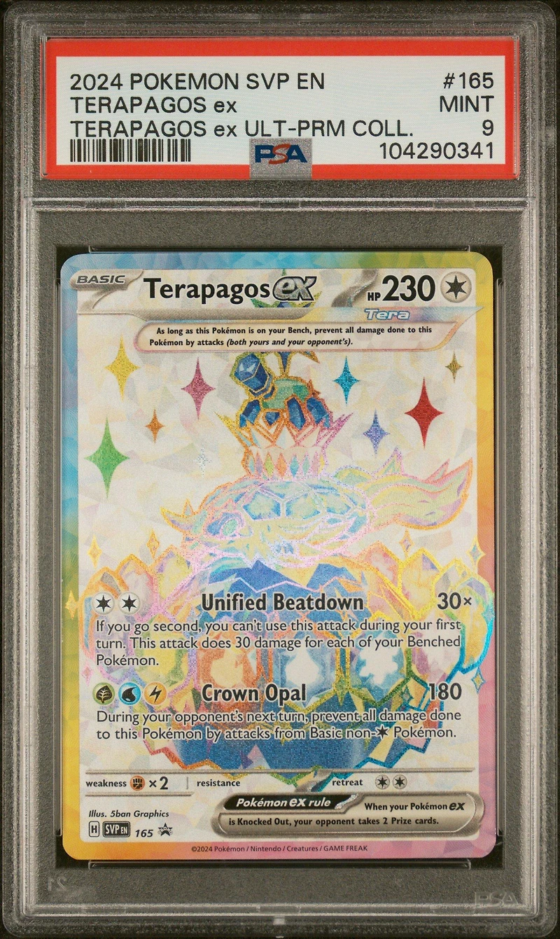 2024 Pokemon Svp En-sv Black Star Promo 165 Terapagos Ex Terapagos Ex Ultra-premium Collection PSA