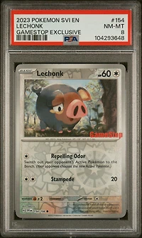 2023 Pokemon Svi En-scarlet & Violet 154 Lechonk Gamestop Exclusive PSA