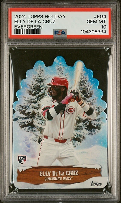 2024 Topps Holiday Evergreen Eg4 Elly De La Cruz PSA 10