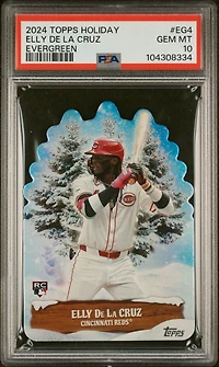 2024 Topps Holiday Evergreen Eg4 Elly De La Cruz PSA 10
