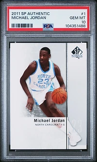 2011 Sp Authentic 1 Michael Jordan PSA 10