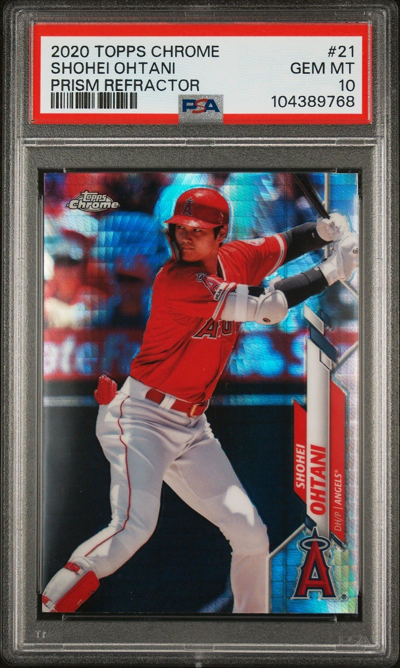 Topps Chrome Shohei Ohtani Prism Refractor PSA 10