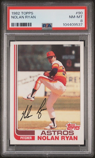 1982 Topps 90 Nolan Ryan PSA 8