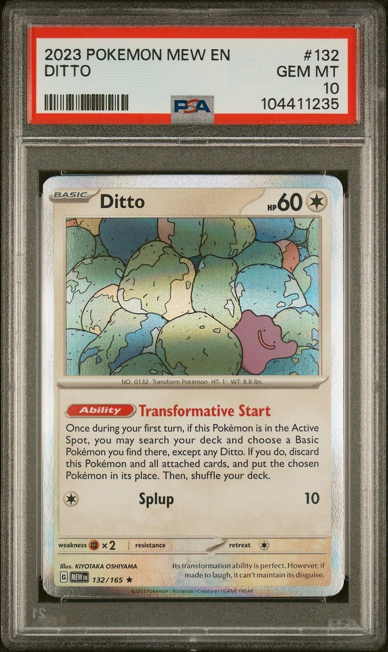 2023 Pokemon Mew En-151 132 Ditto PSA 10