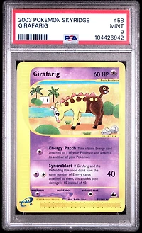 2003 Pokemon Skyridge 58 Girafarig PSA 9