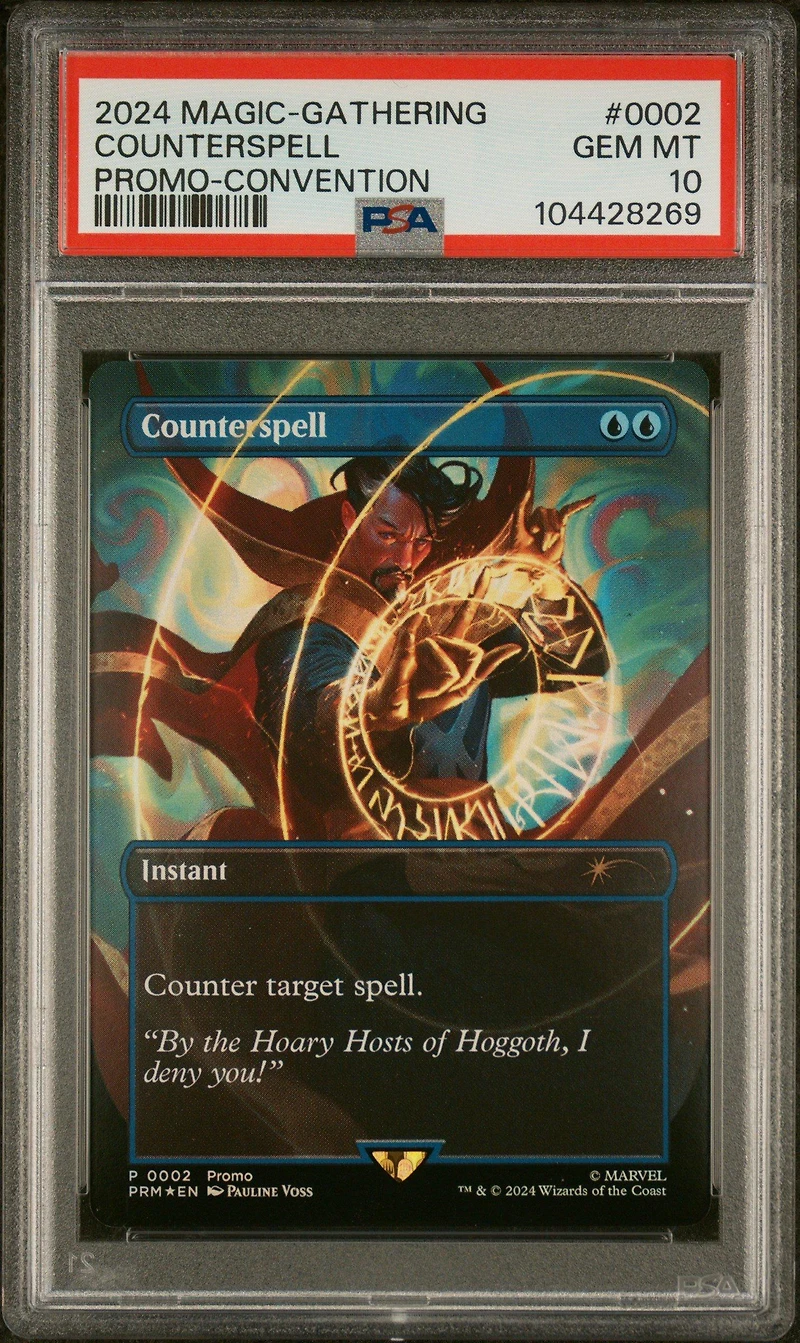 2024 Magic The Gathering Promo 0002 Counterspell Convention PSA 10