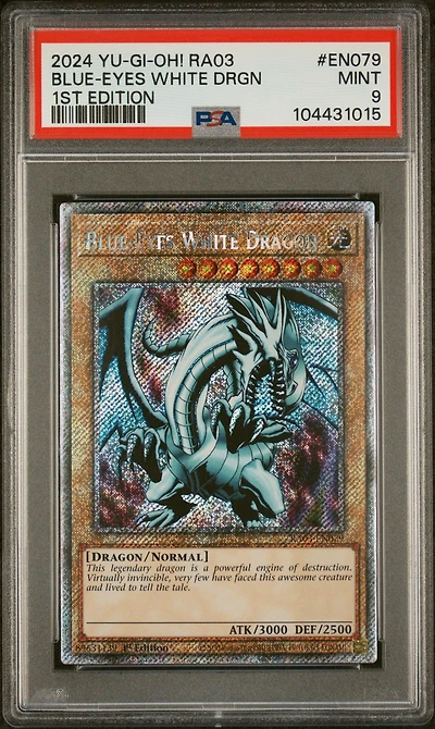 2024 Yu-gi-oh! Ra03-quarter Century Bonanza En079 Blue-eyes White Dragon 1st Edition PSA
