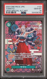 2023 One Piece Japanese Op05-awakening Of The New Era 121 Yamato Special Alternate Art PSA 10