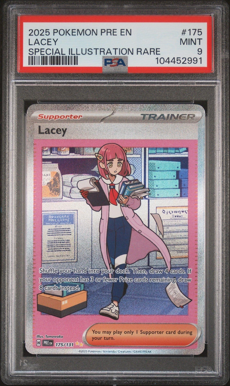2025 Pokemon Pre En-prismatic Evolutions 175 Lacey Special Illustration Rare PSA