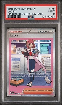 2025 Pokemon Pre En-prismatic Evolutions 175 Lacey Special Illustration Rare PSA