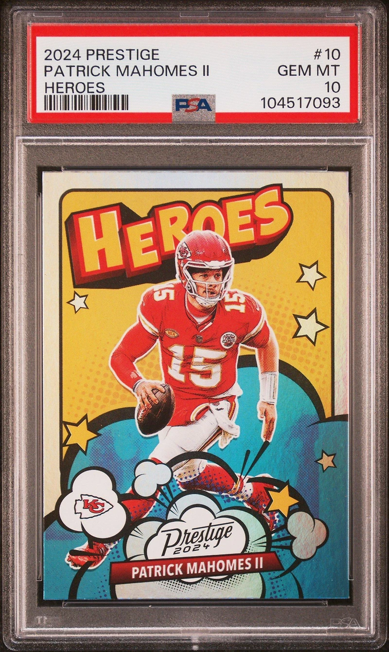 2024 Panini Prestige Heroes 10 Patrick Mahomes Ii PSA 10