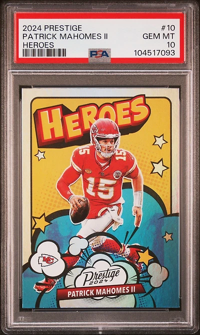 2024 Panini Prestige Heroes 10 Patrick Mahomes Ii PSA 10