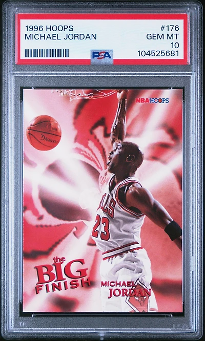 1996 Hoops 176 Michael Jordan PSA 10