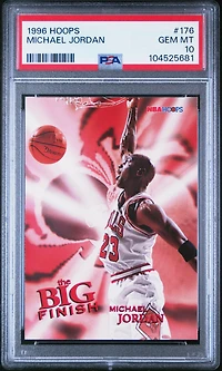1996 Hoops 176 Michael Jordan PSA 10