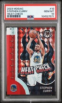 2023 Panini Mosaic Heat Check 10 Stephen Curry PSA 10