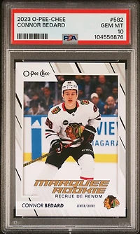 2023 Upper Deck O-pee-chee 582 Connor Bedard PSA 10