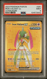 2023 Pokemon Par En-paradox Rift 261 Iron Valiant Ex Hyper Rare PSA