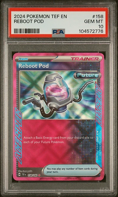 2024 Pokemon Tef En-temporal Forces 158 Reboot Pod PSA