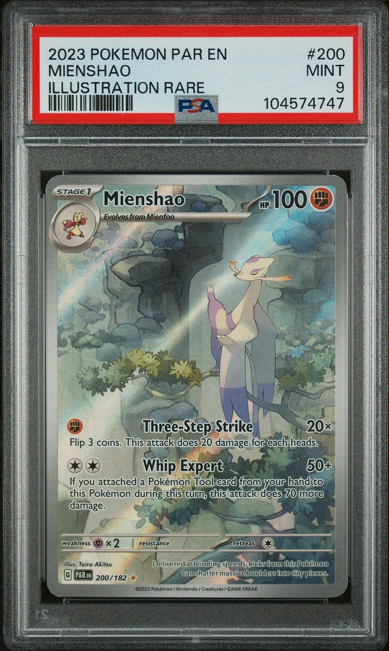 2023 Pokemon Par En-paradox Rift 200 Mienshao Illustration Rare PSA