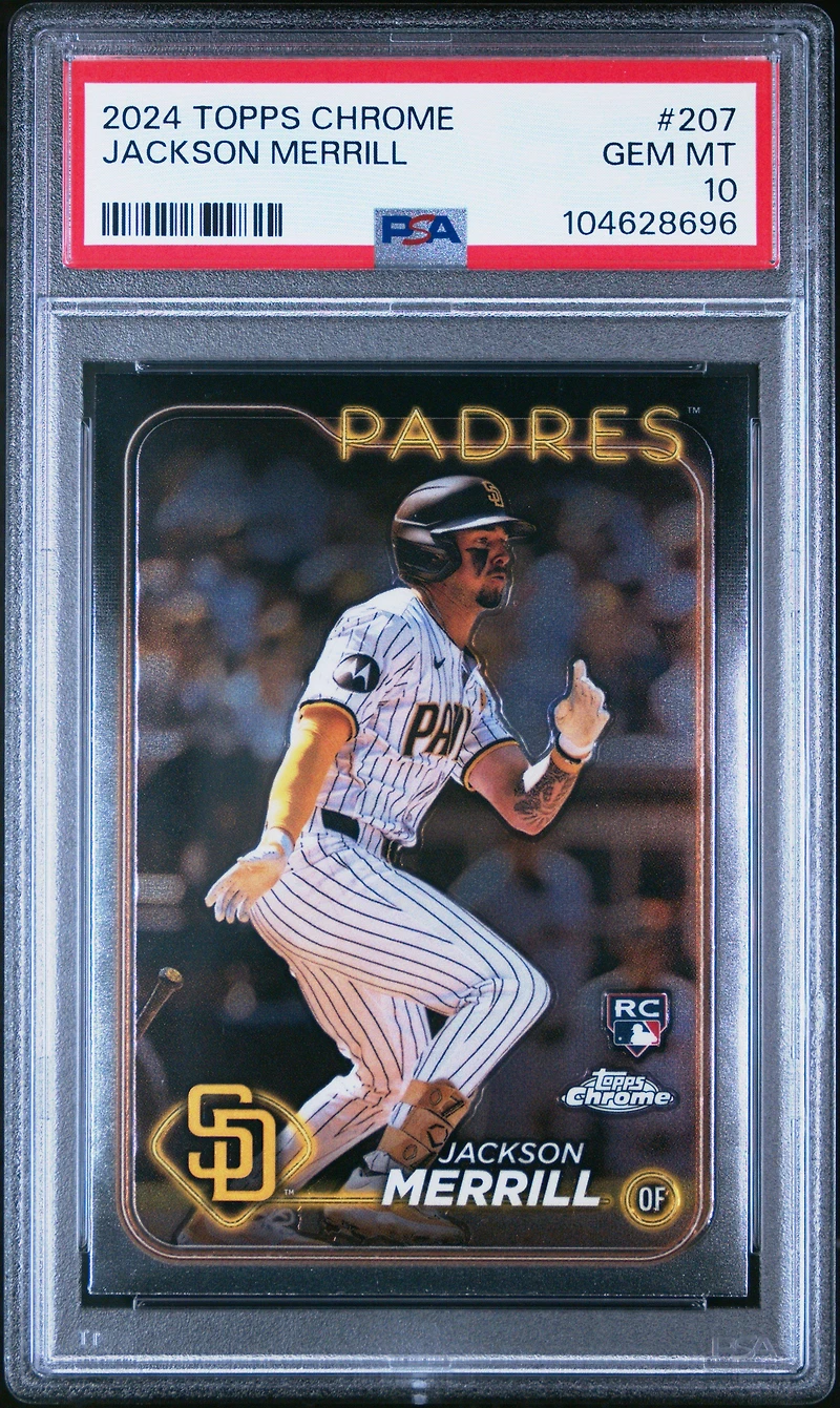 2024 Topps Chrome 207 Jackson Merrill PSA 10