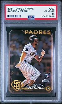 2024 Topps Chrome 207 Jackson Merrill PSA 10