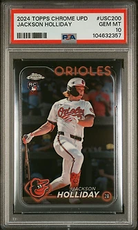 2024 Topps Chrome Update Usc200 Jackson Holliday PSA 10