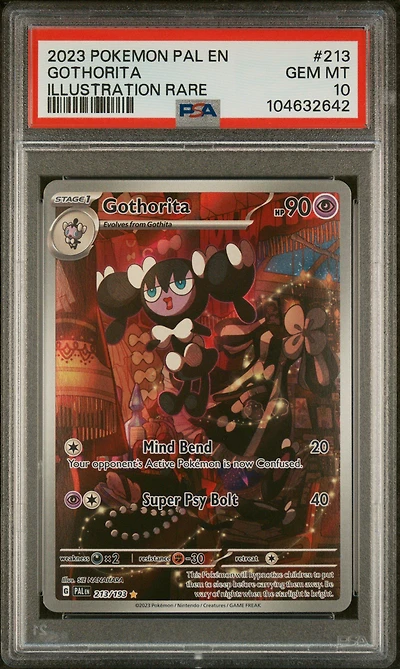 2023 Pokemon Pal En-paldea Evolved 213 Gothorita Illustration Rare PSA 10