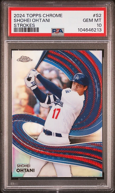 2024 Topps Chrome Strokes S2 Shohei Ohtani PSA 10