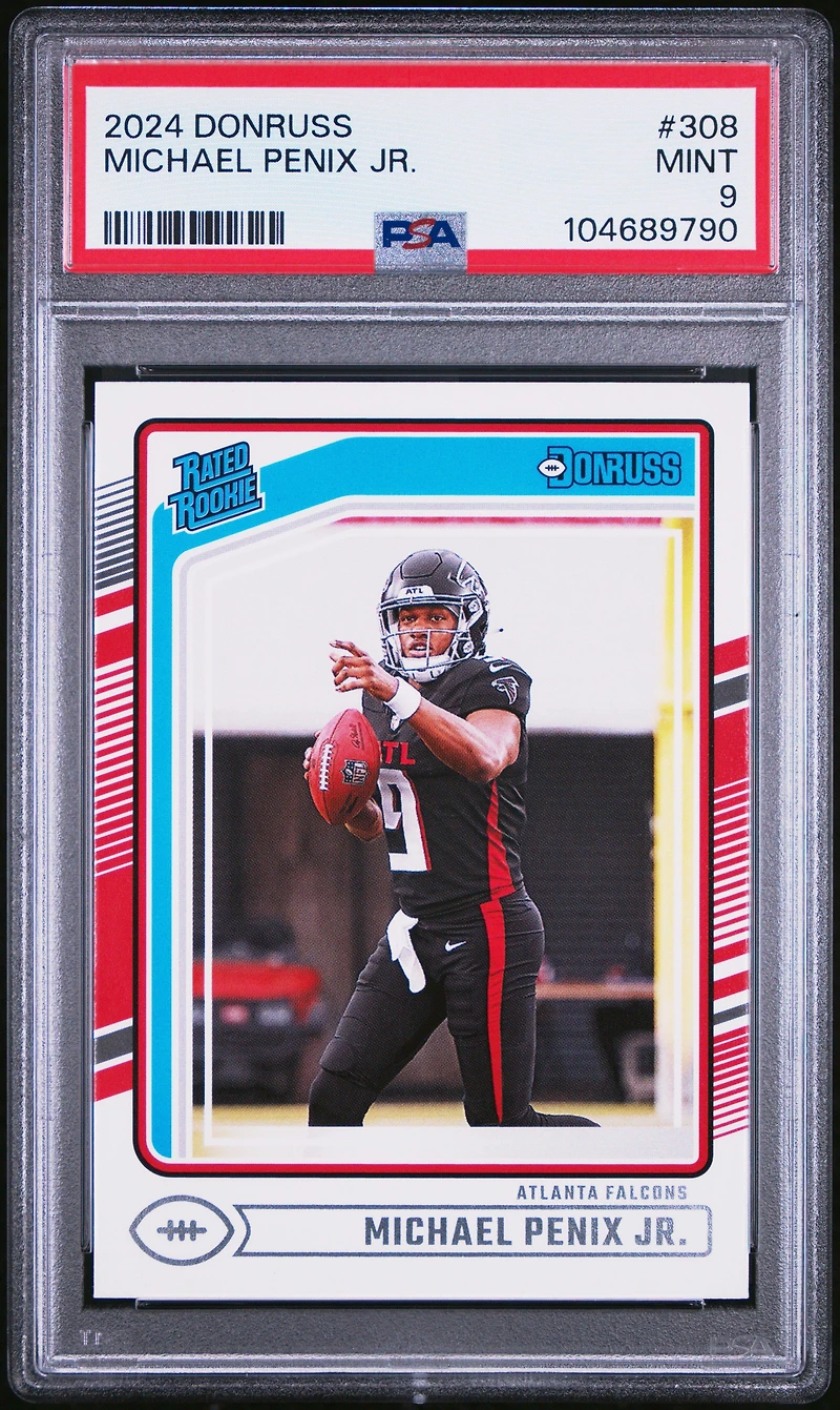 2024 Panini Donruss 308 Michael Penix Jr. PSA 9