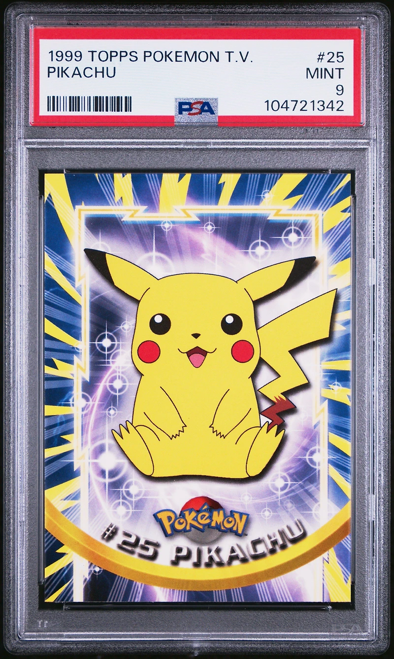 1999 Topps Pokemon Tv 25 Pikachu PSA