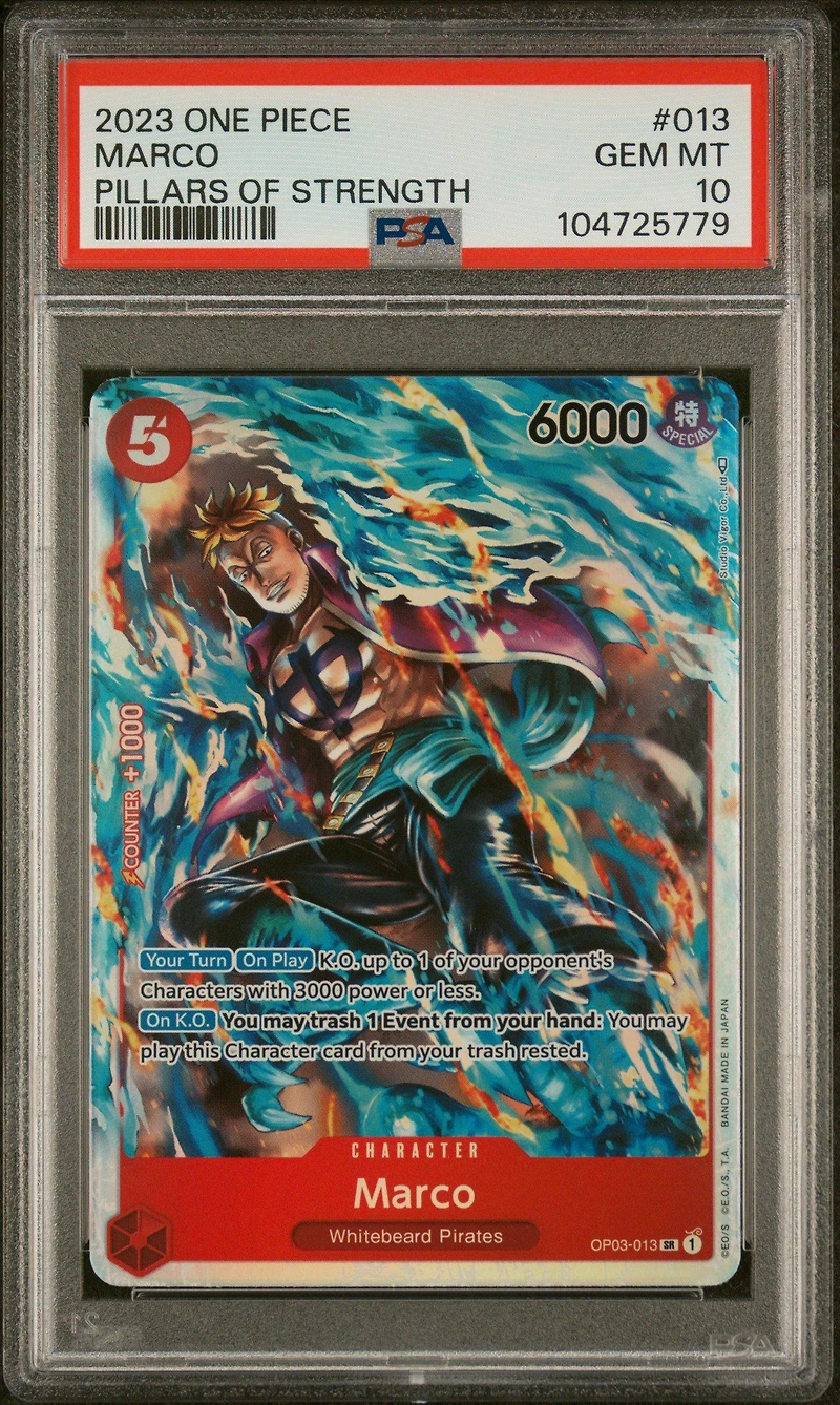 2023 One Piece Op03-pillars Of Strength 013 Marco PSA 10
